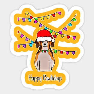 happy pawlidays Sticker